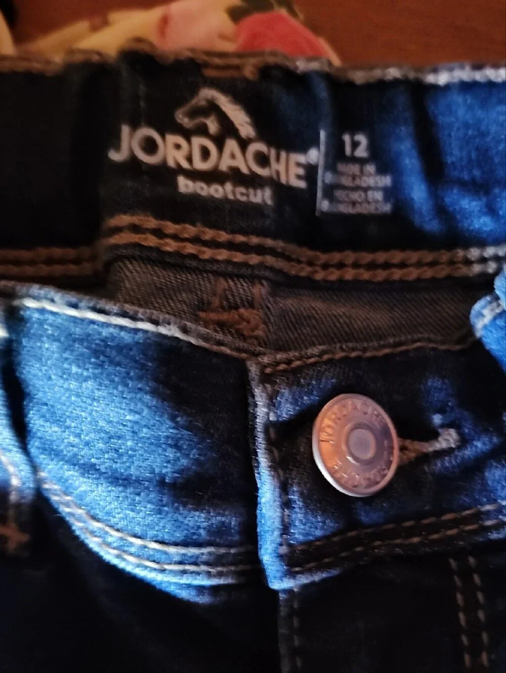 Kids Blue Denim Jeans and Blue Top Unbranded Blackwhitetop - Picture 3 of 7